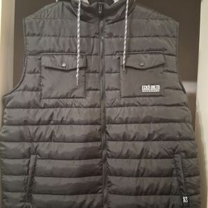 Ecko Unlimited Men's Black Puffer Vest